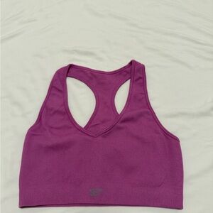 SET Active Vibrant Magenta Ribbed Racerback Sports Bralette